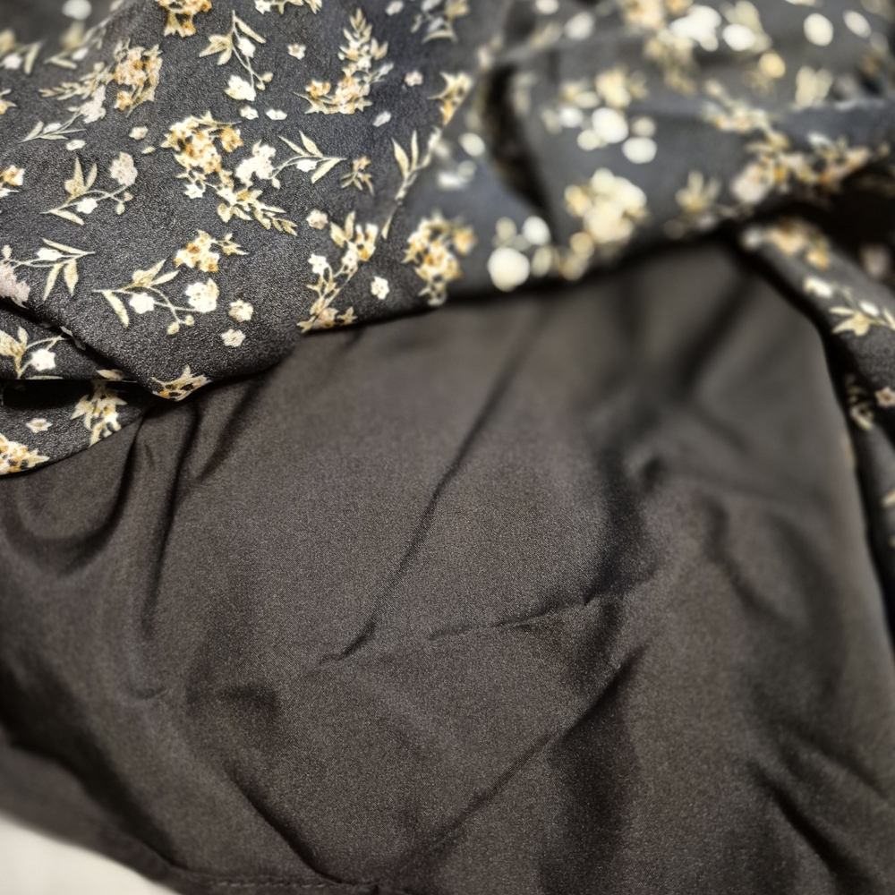 NWT RSQ Black Flowy Cottagecore Floral Dress - Picture 3 of 7